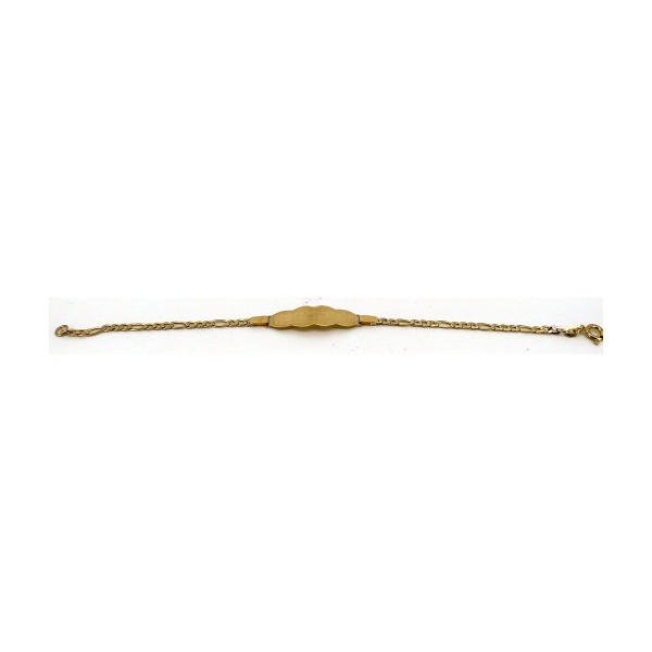 Pulsera bebe de oro 18k 14 cm